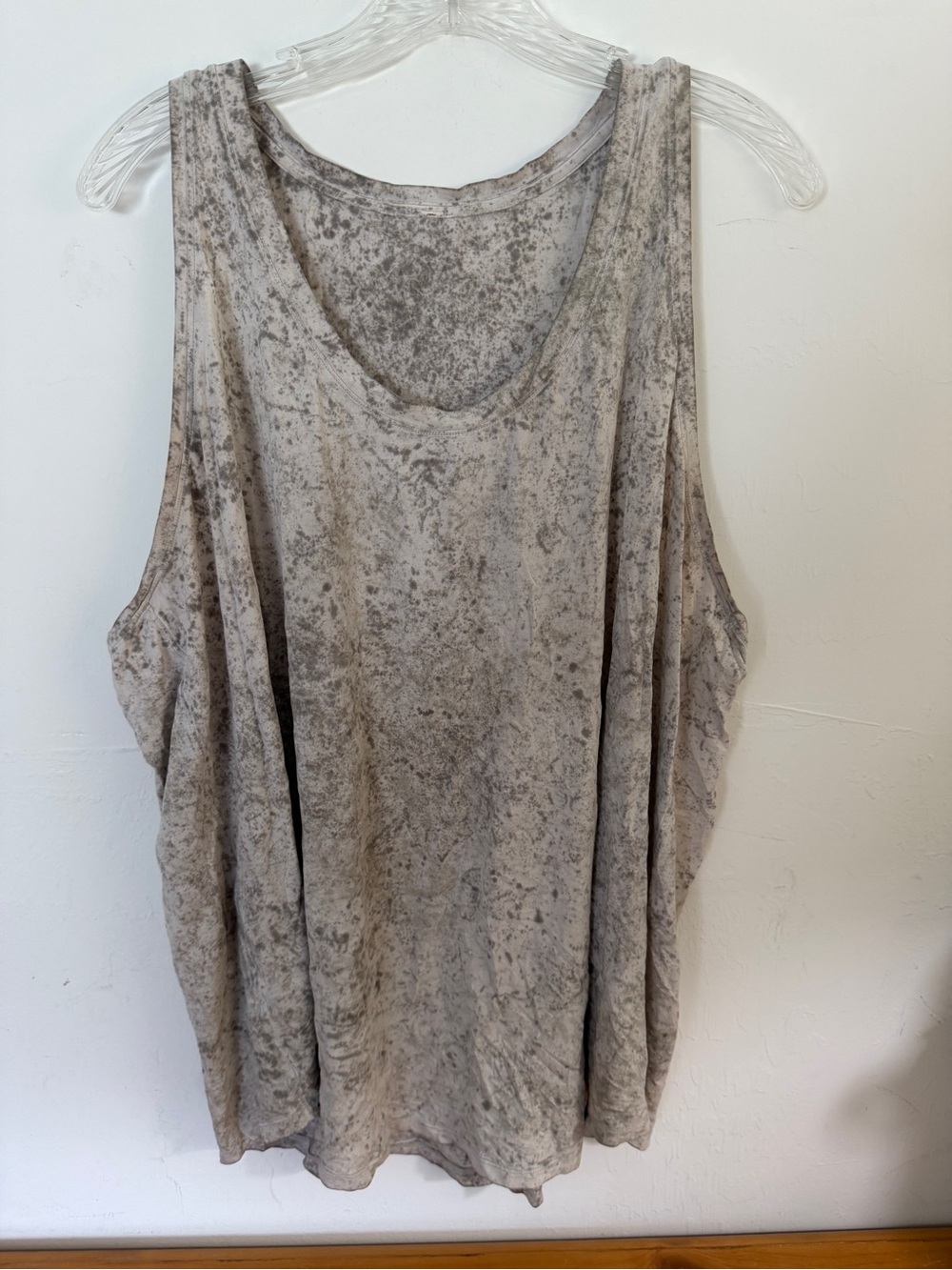 Lululemon Stonewashed Scoop Neck Tank Top Neutral Gray XL/XXL